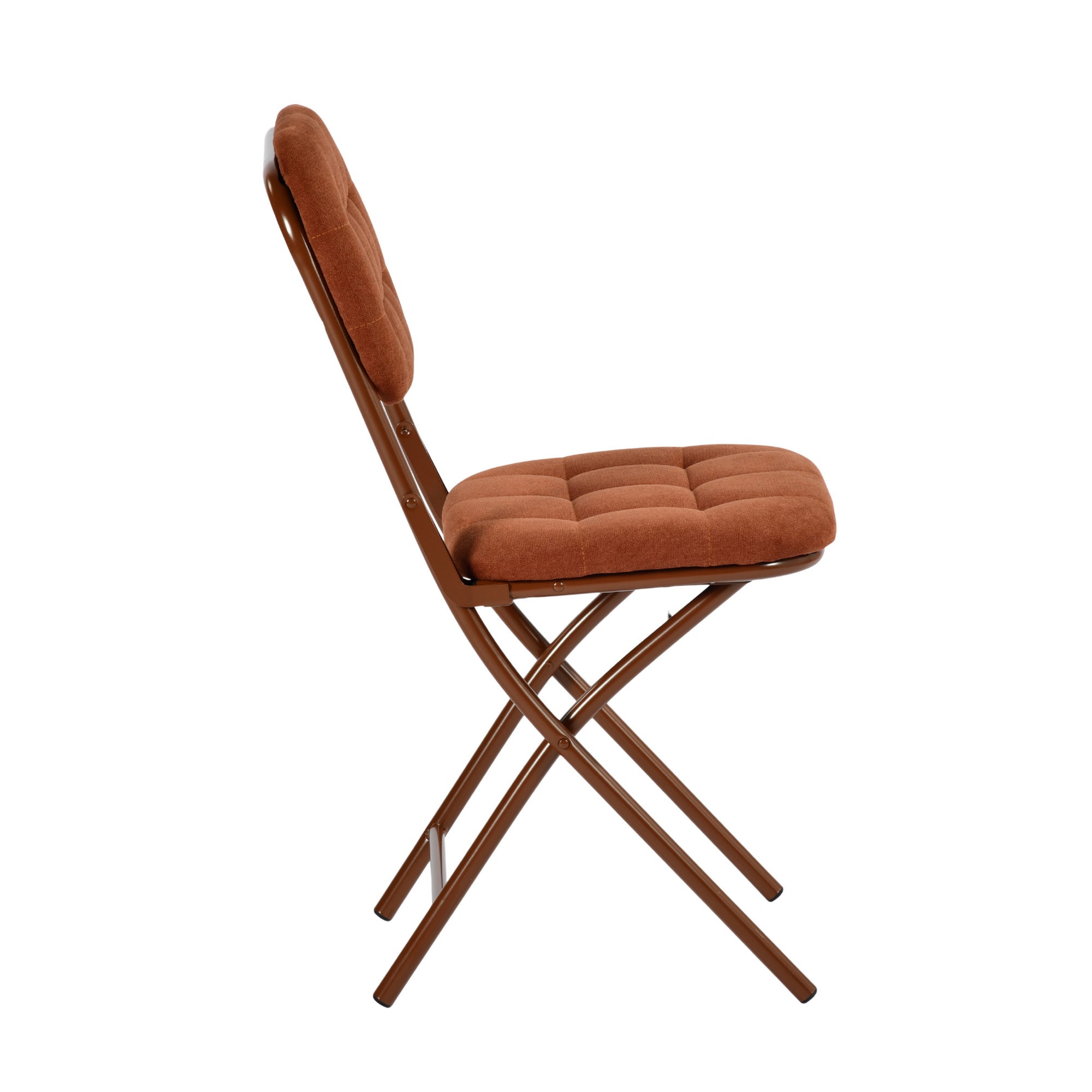 Modern Folding Fabric Chair - ARNAINS ROSE