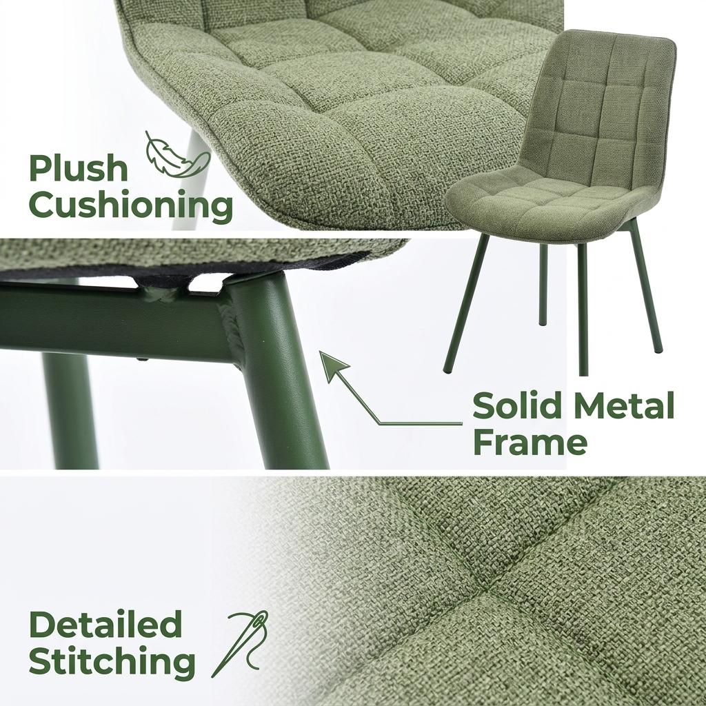 ARNY DC GREEN – Green Dining Chair