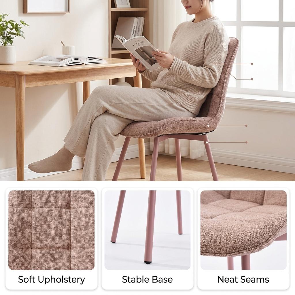 ARNY DC PINK – Blush Dining Chair