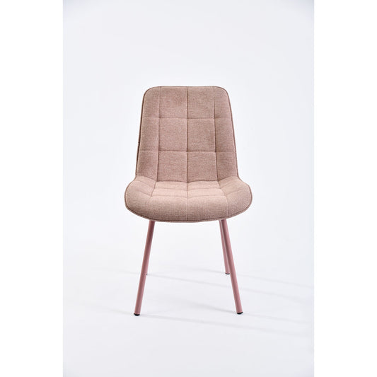 arny dc pink - blush dining chair - modern indoor furniture