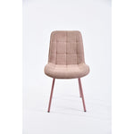 arny dc pink - blush dining chair - modern indoor furniture
