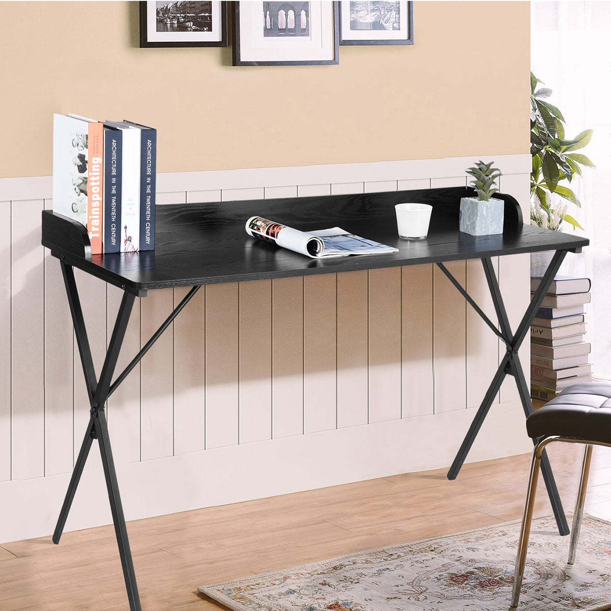 Ava Black Wood Office Desk