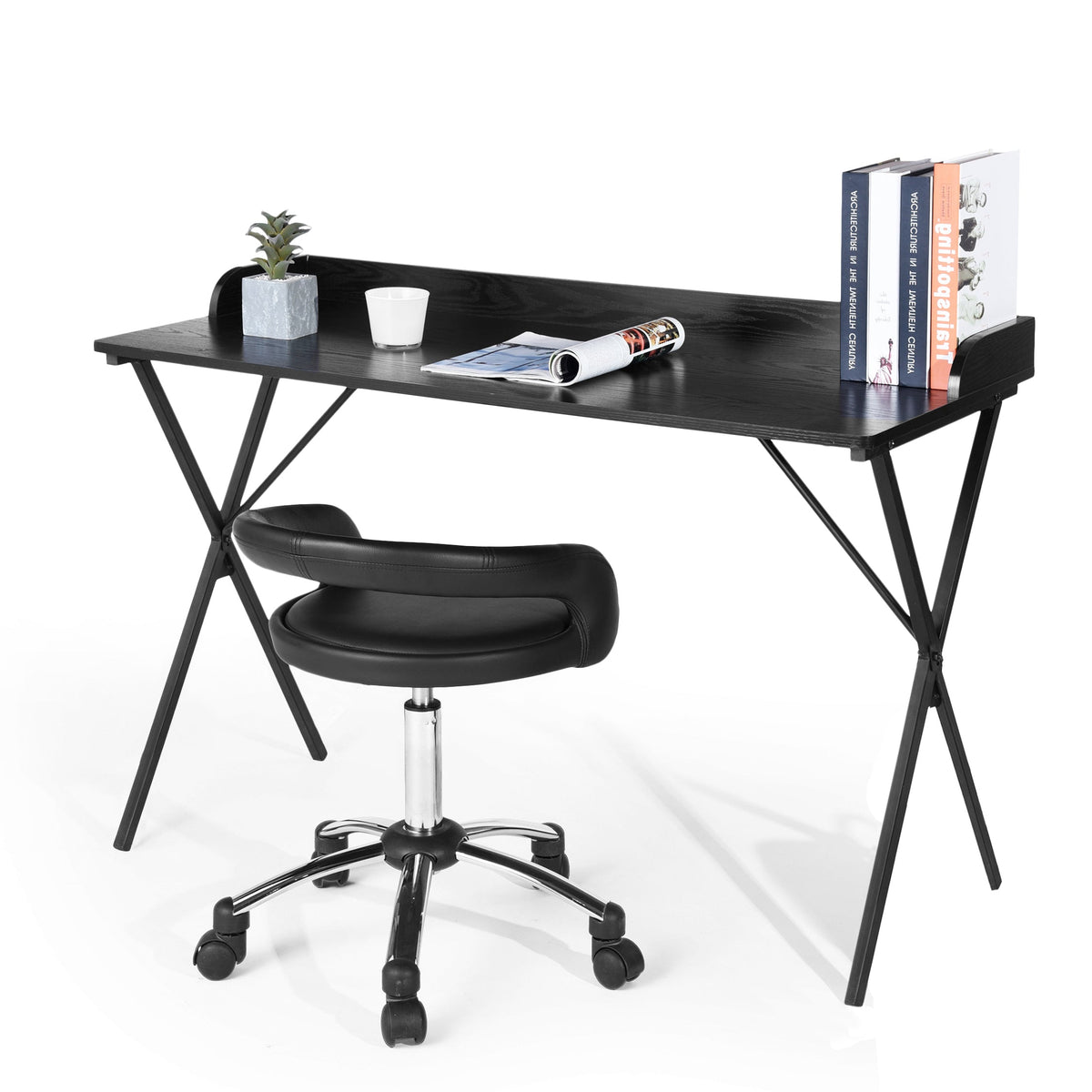 Ava Black Wood Office Desk