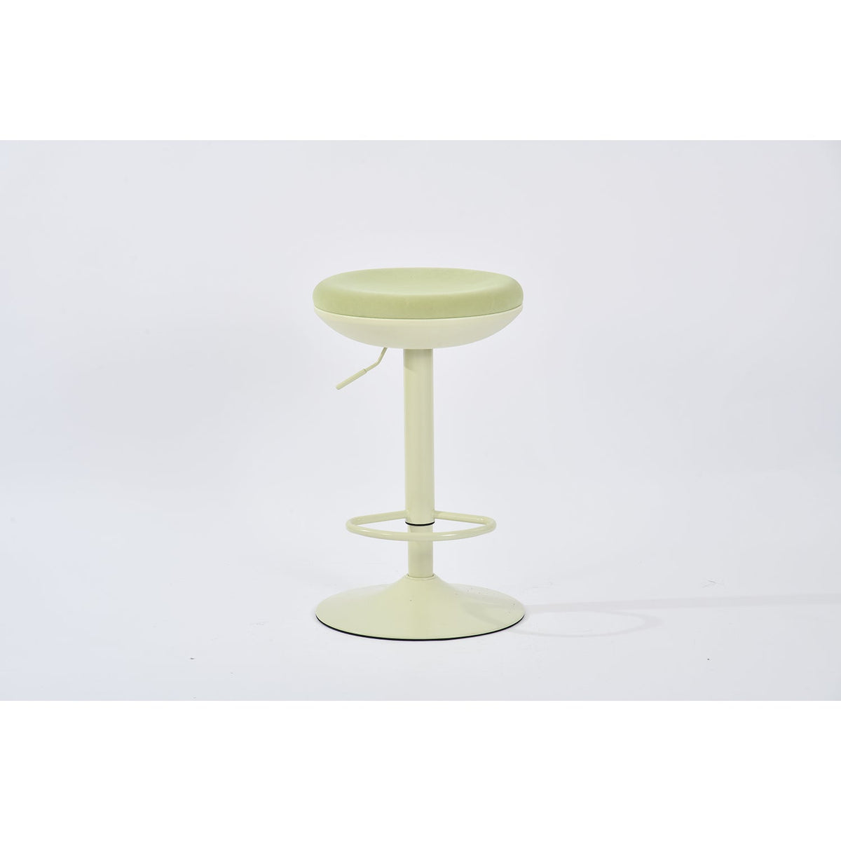 azons - green barstool - upholstered compact seating or footrest