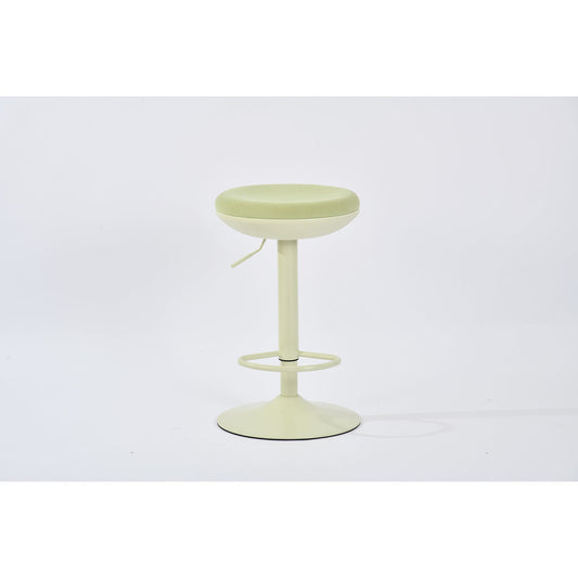 azons - green barstool - upholstered compact seating or footrest