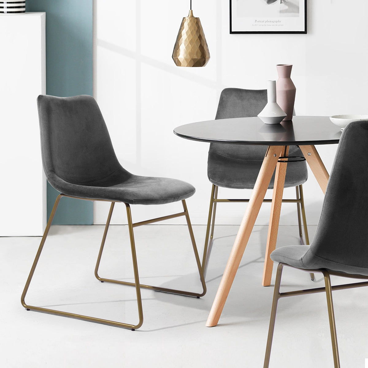 Batassel Velvet Dining Chair