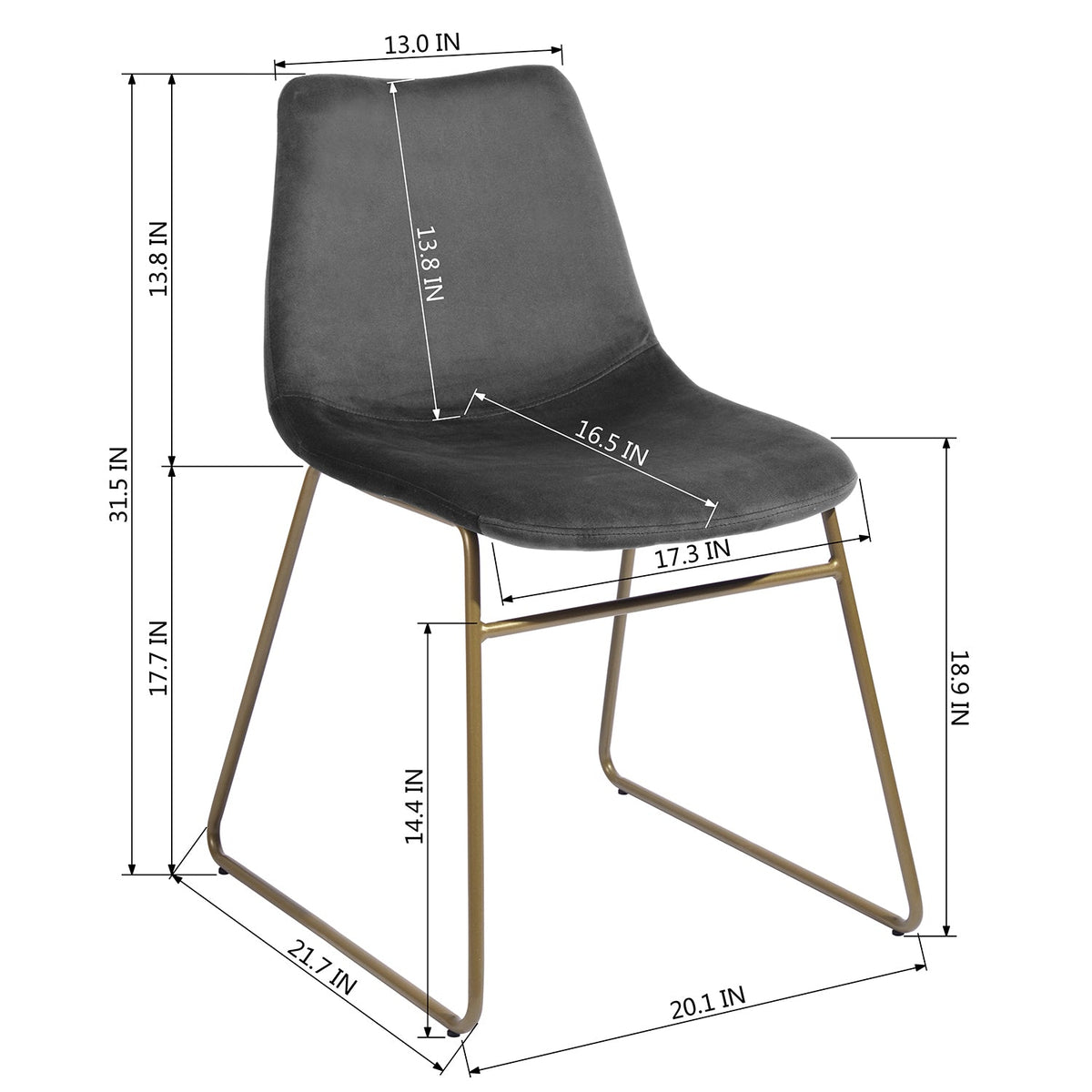 Batassel Velvet Dining Chair