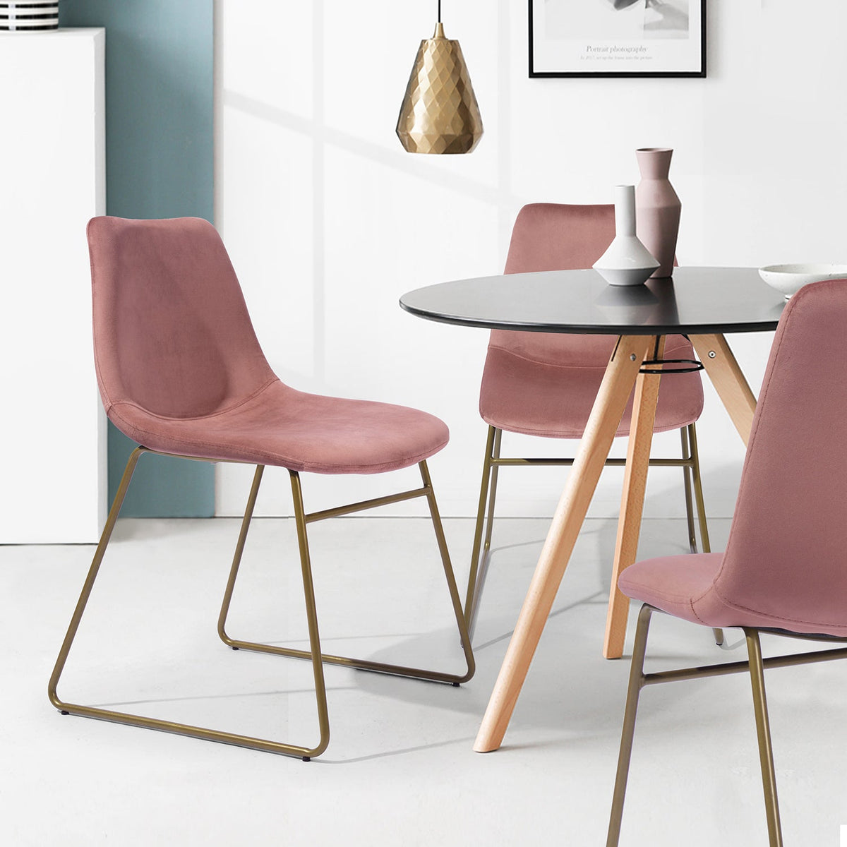 Batassel Velvet Dining Chair