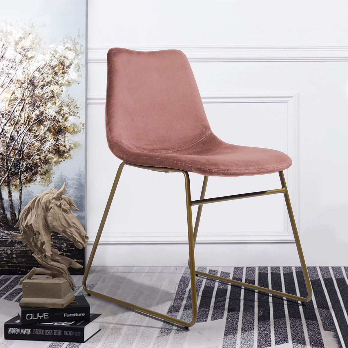 Batassel Velvet Dining Chair