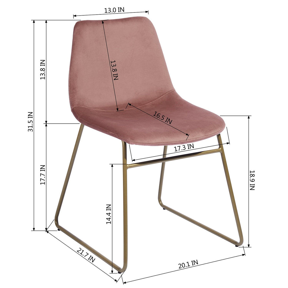 Batassel Velvet Dining Chair