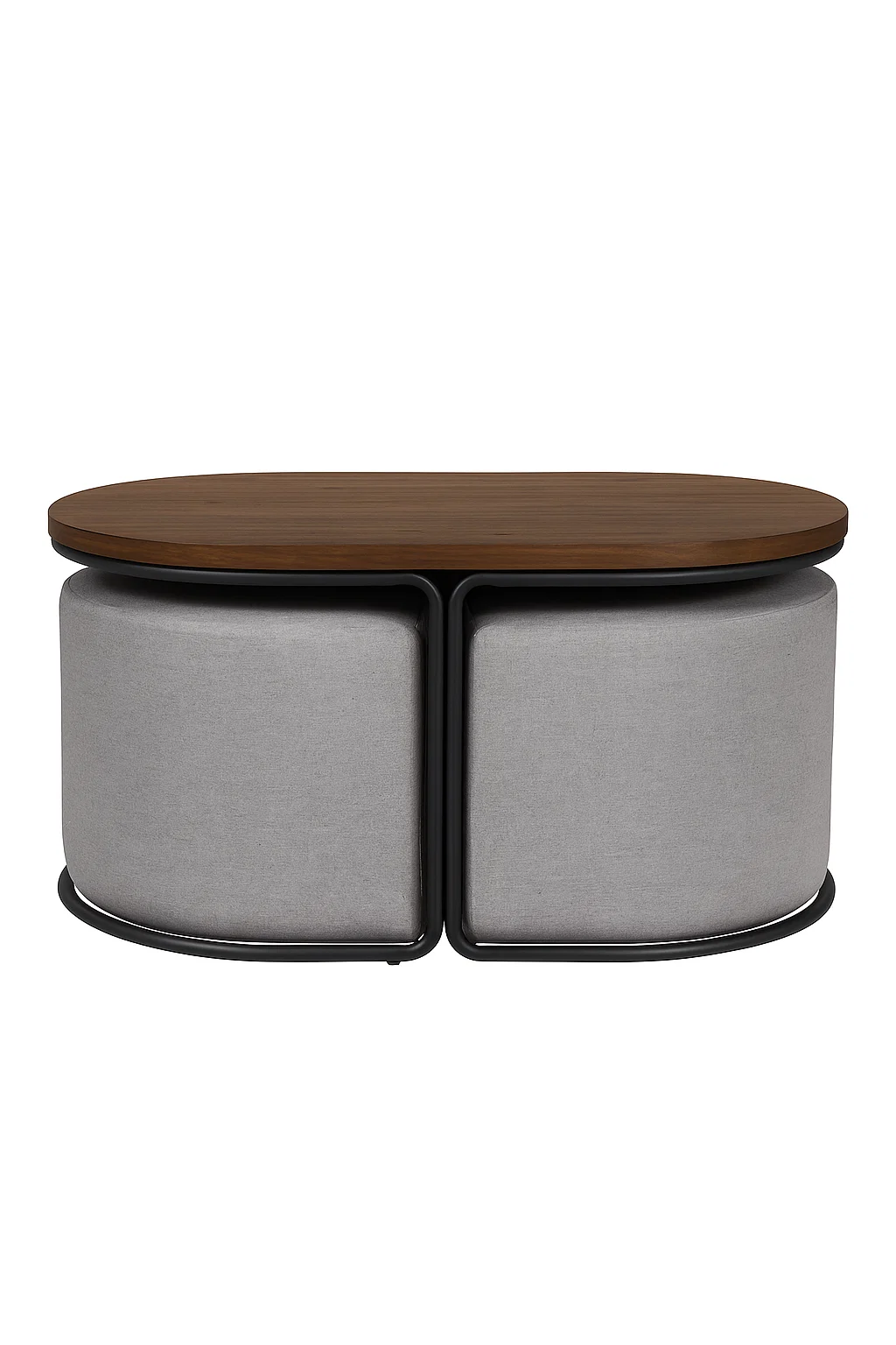 Modern Space-Saving Set, MDF & Fabric - MAGIDA