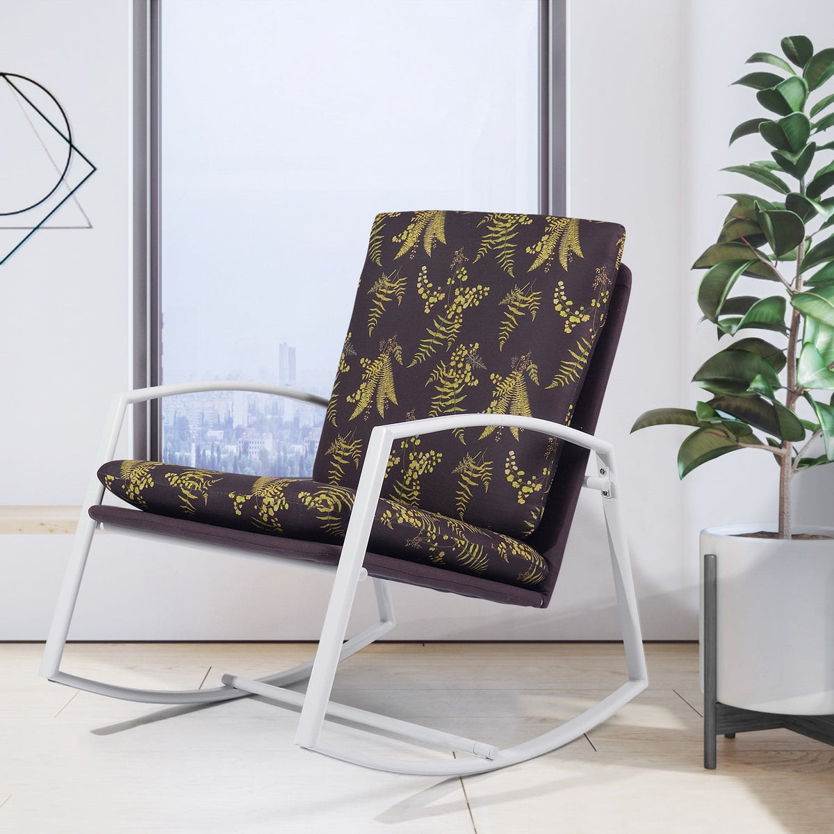 Bessemer Pattern Design Upholstery  Accent Chair