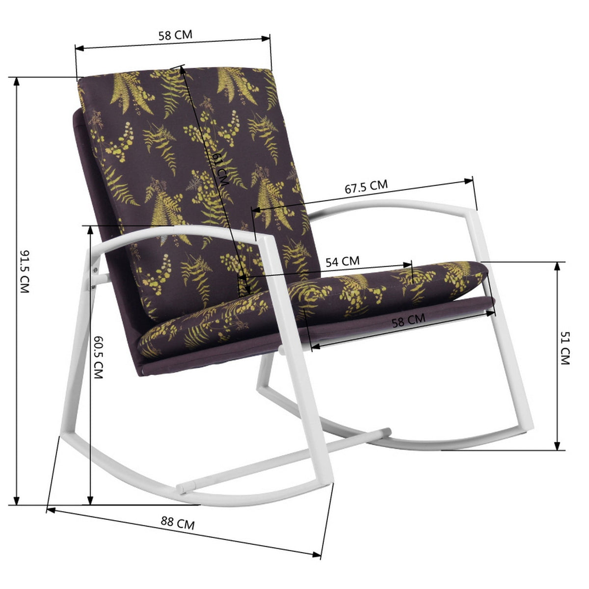 Bessemer Pattern Design Upholstery  Accent Chair