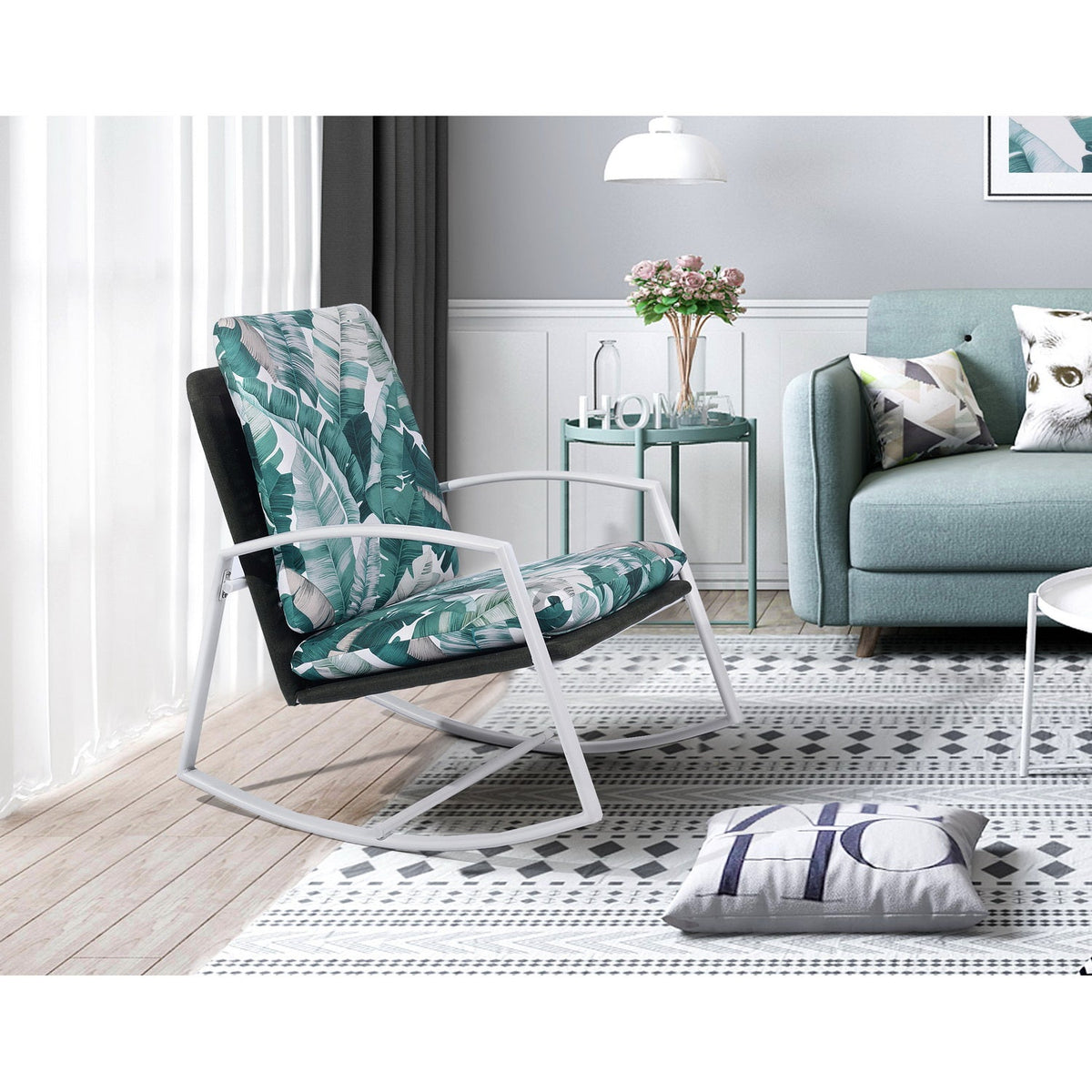 Bessemer Pattern Design Upholstery  Accent Chair