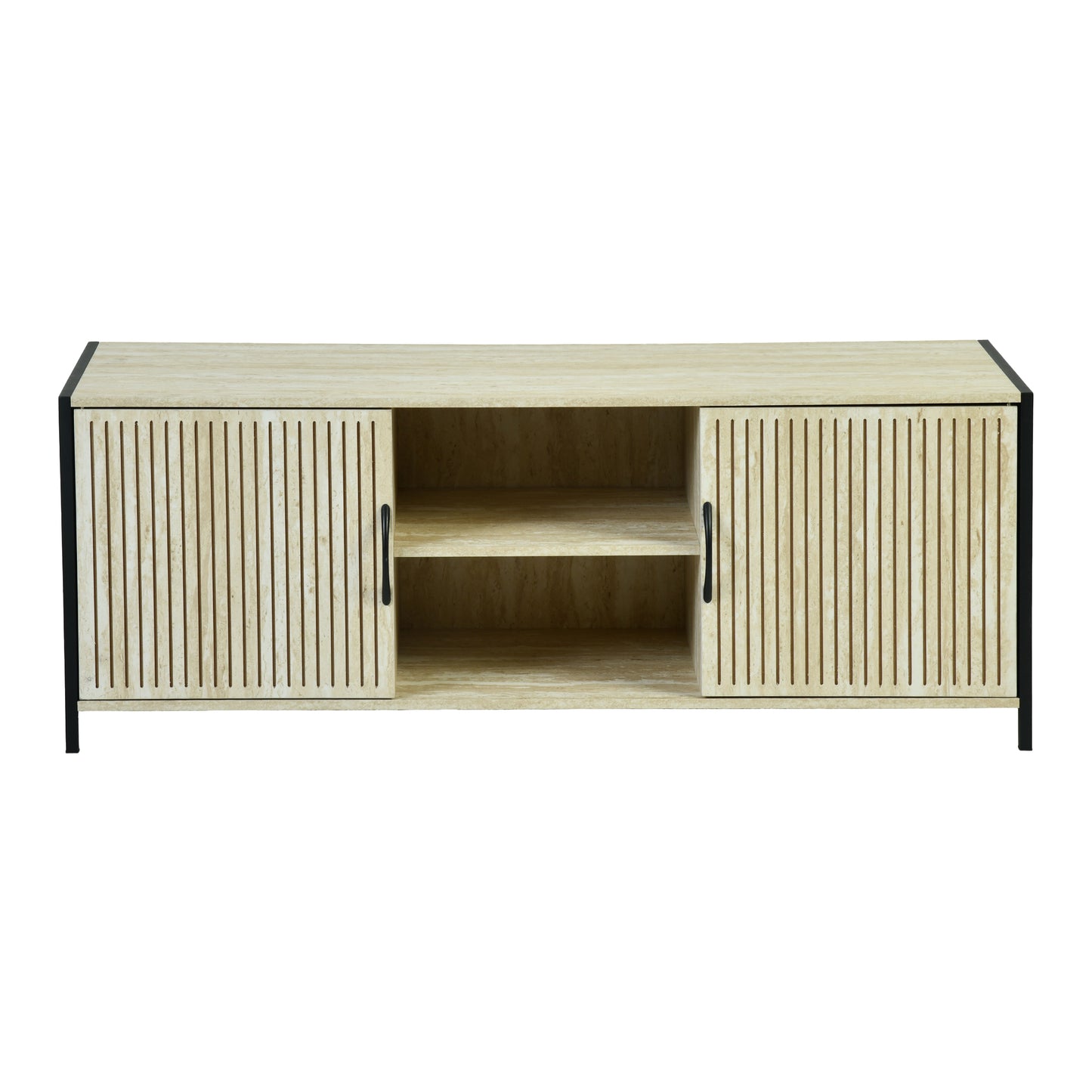 Upsurge Modern Minimalist TV Stand, MDF & Metal Frame - BETELGEUSE