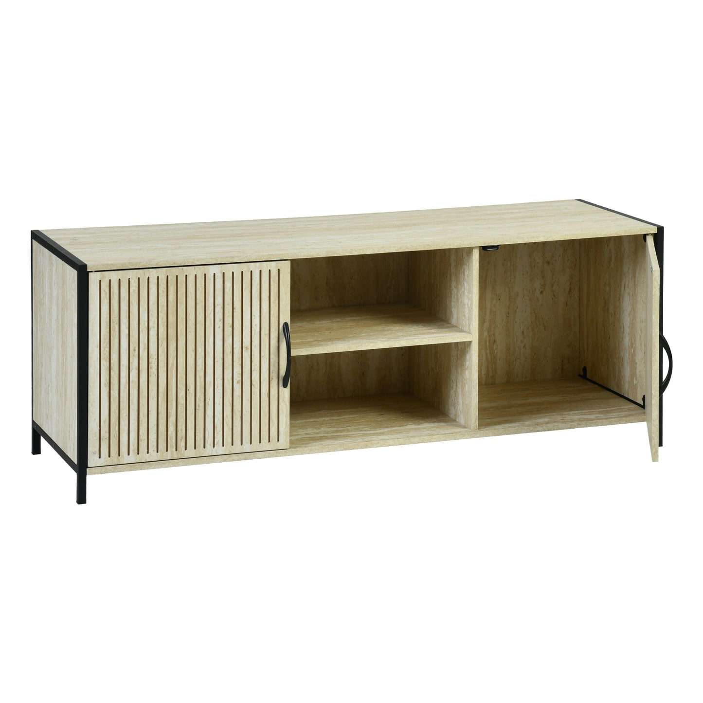 Upsurge Modern Minimalist TV Stand, MDF & Metal Frame - BETELGEUSE