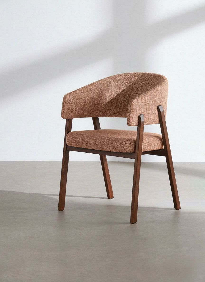 Unrecoverableness Modern Dining Chair, Iron Frame Upholstered - BEXOR 2