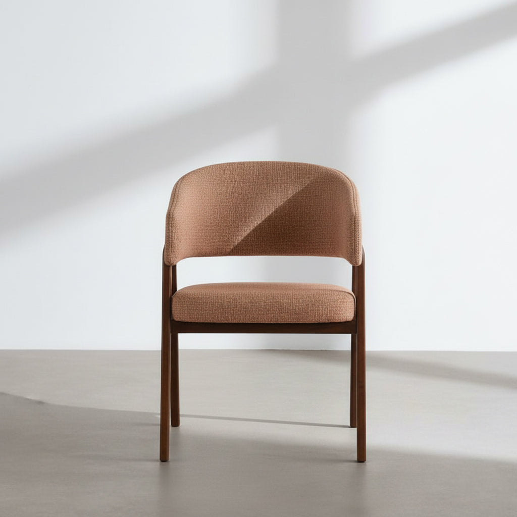 Unrecoverableness Modern Dining Chair, Iron Frame Upholstered - BEXOR 2
