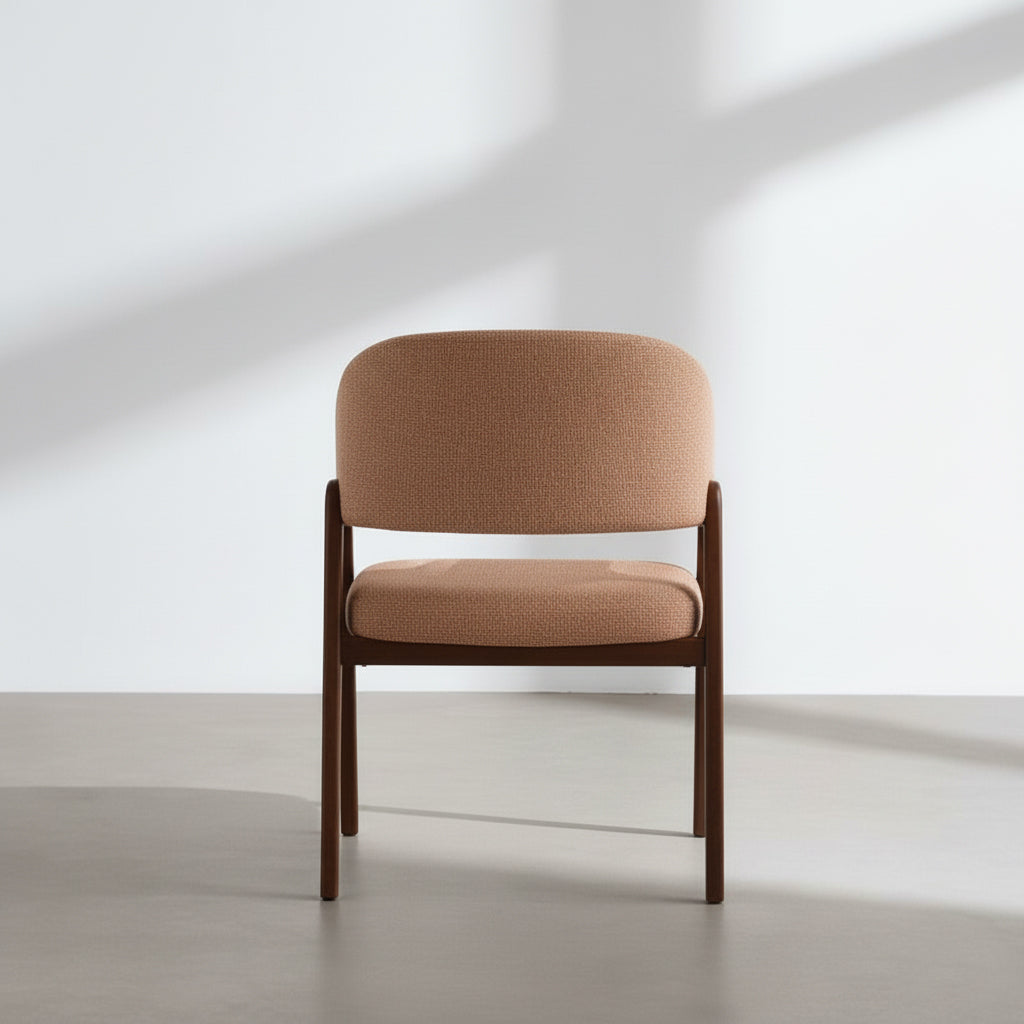 Unrecoverableness Modern Dining Chair, Iron Frame Upholstered - BEXOR 2