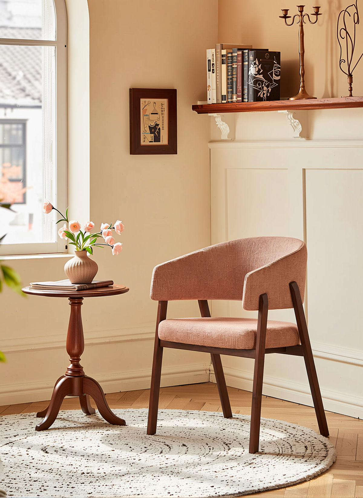 Unrecoverableness Modern Dining Chair, Iron Frame Upholstered - BEXOR 2