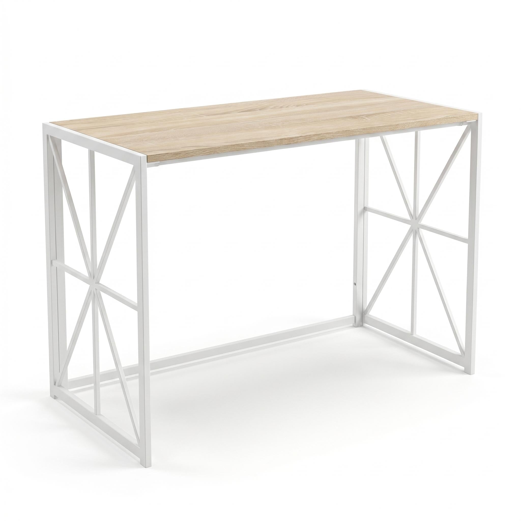 Modern Foldable Steel Frame Desk – BLEECKER WH DESK