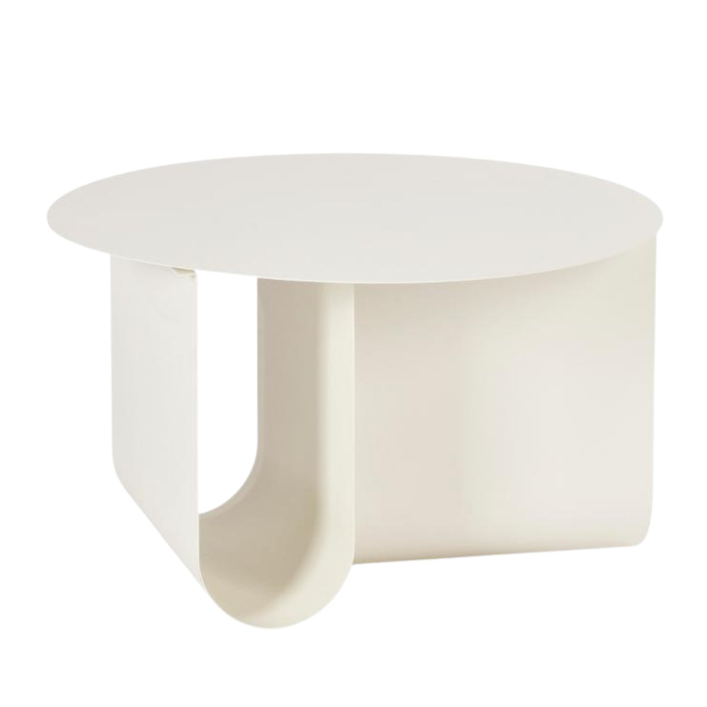 Modern Iron Accent Table, Powder Coated – BLUM 70 BEIGE