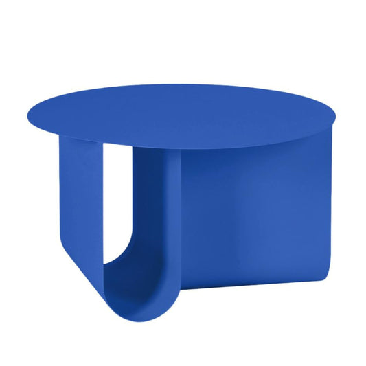 Modern Blue Iron Accent Table – BLUM 70 BLUE