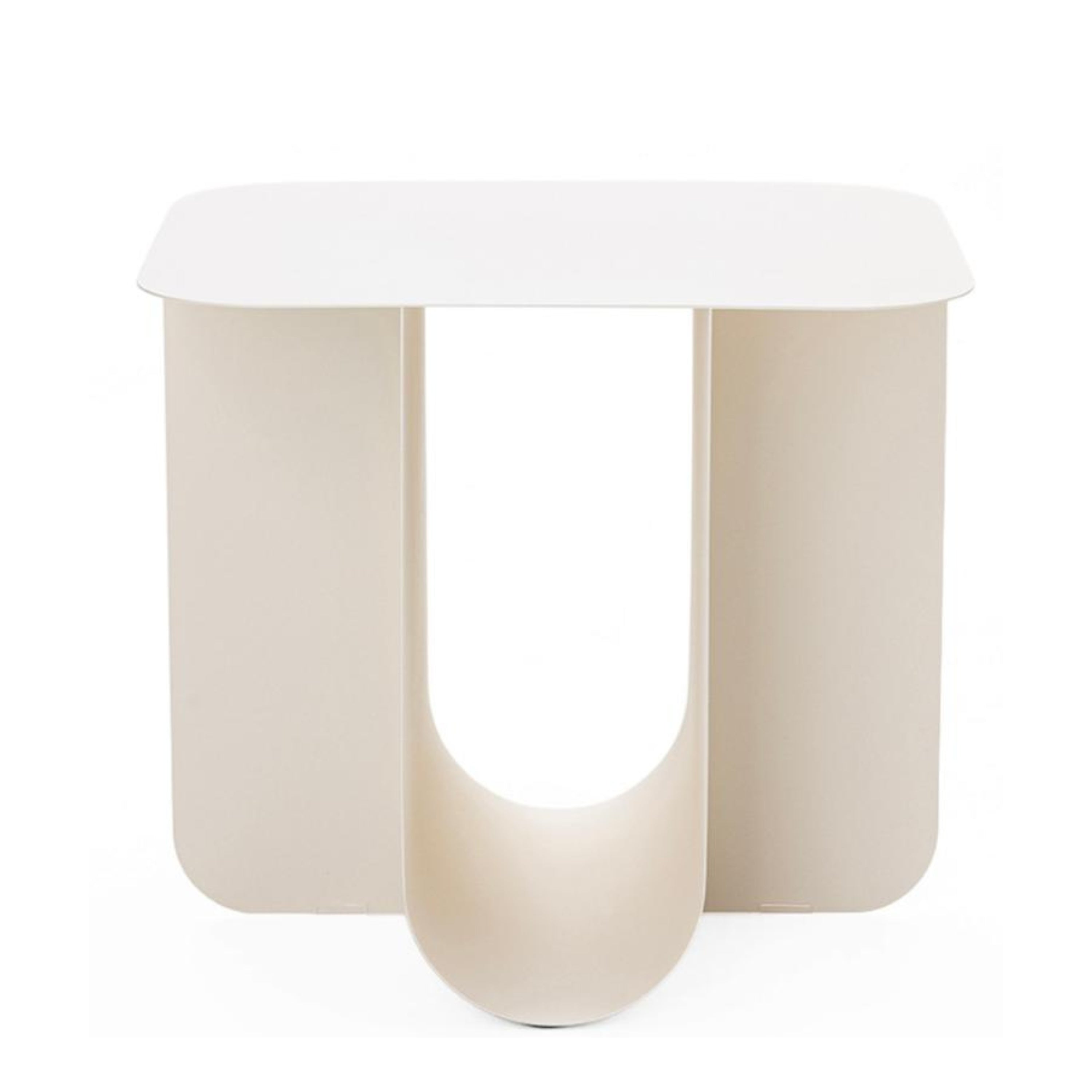 Modern Minimalist Iron End Table - BLUM BEIGE