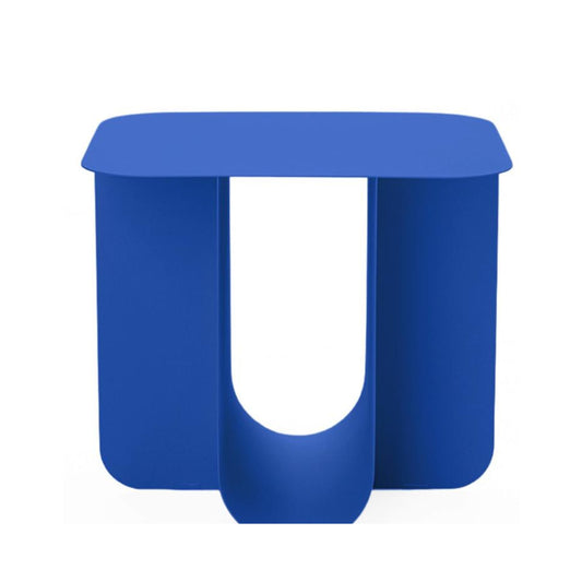 Modern Blue Iron Accent Table - BLUM BLUE