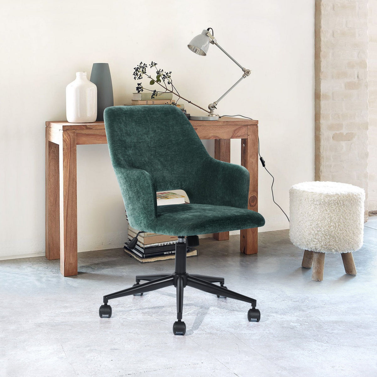 Boga Velvet Office Chair