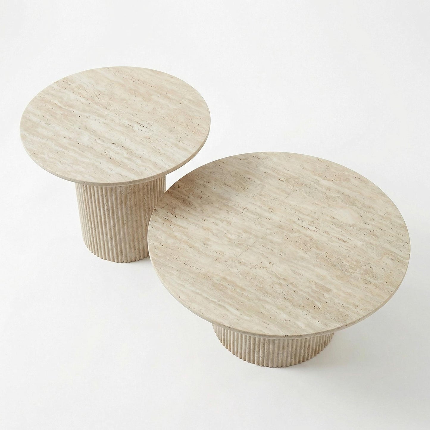 Modern Travertine Coffee Table, MDF Accent – BOTE TRAVERTINE