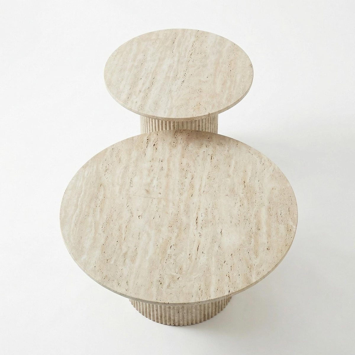 Modern Travertine Coffee Table, MDF Accent – BOTE TRAVERTINE