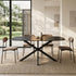Modern Black Stone Dining Table – BROCK BLACK
