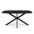 Modern Black Stone Dining Table – BROCK BLACK