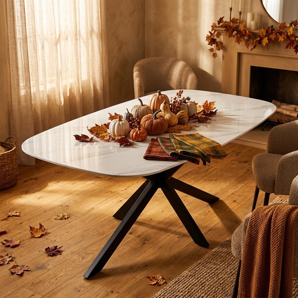 Modern Minimalist Marble Table - BROCK MARBLE