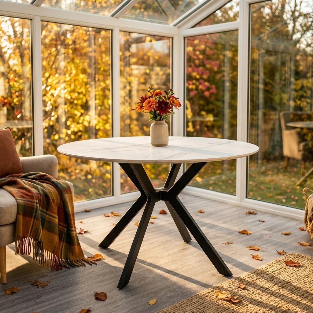 Modern Round Marble Dining Table – BROCK ROUND