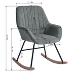 Burks Fabric Ukfr Rocking Chair