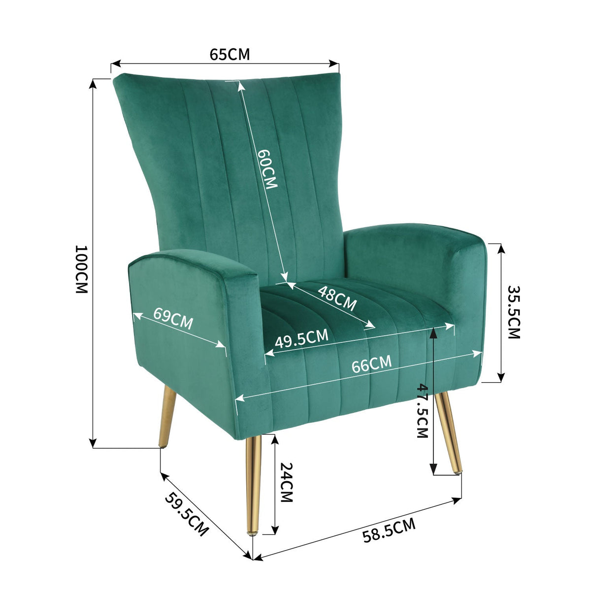 Bexley Velvet Accent Chair