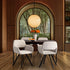 Modern Swivel Dining Chair, Fabric Upholstery - CALIFORNIA KD BEIGE SWIVEL FR