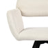 Modern Swivel Dining Chair, Beige Fabric & Black Legs - CALIFORNIA KD BEIGE SWIVEL A