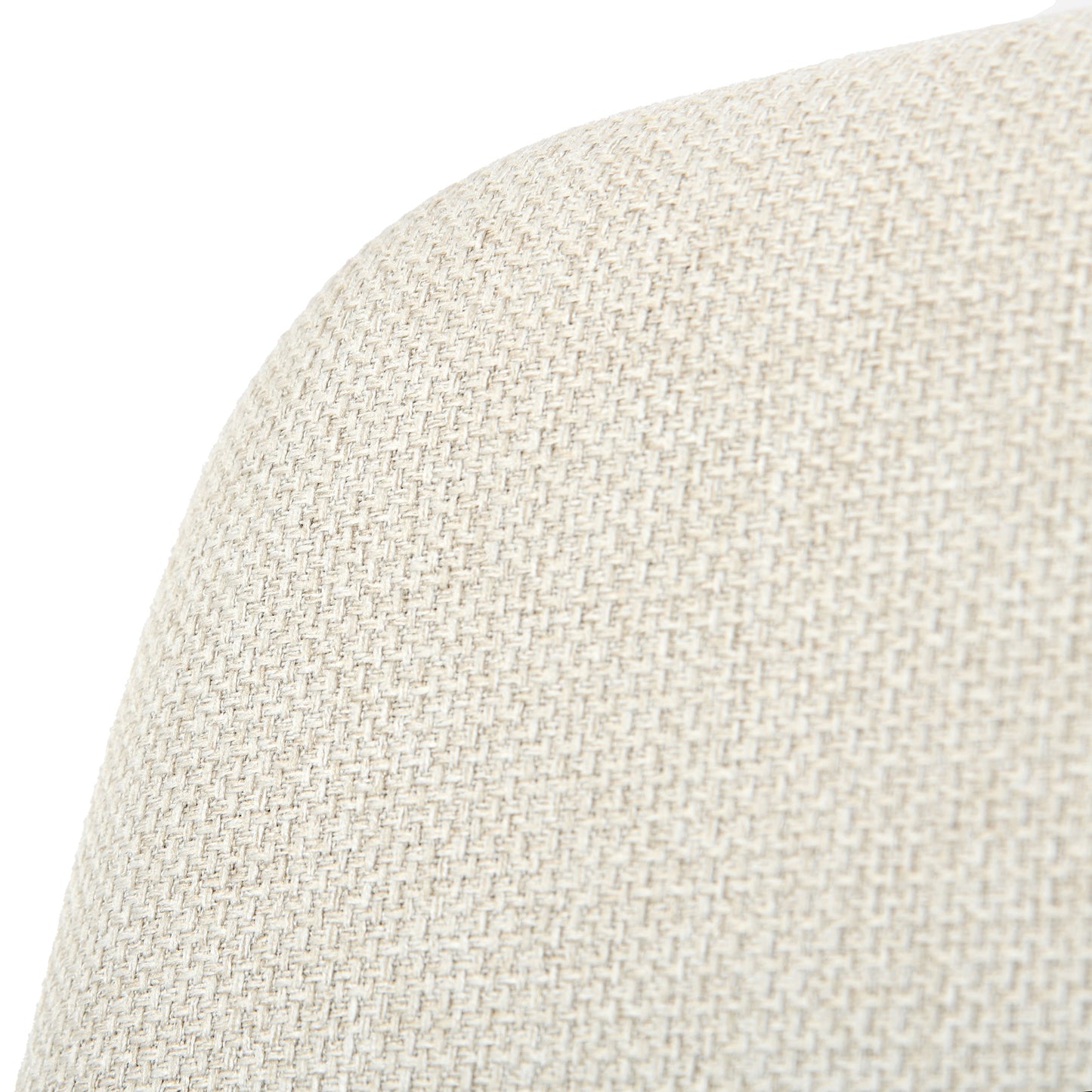 Modern Swivel Dining Chair, Beige Fabric & Black Legs - CALIFORNIA KD BEIGE SWIVEL A