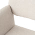 Modern Swivel Dining Chair, Fabric Upholstery - CALIFORNIA KD BEIGE SWIVEL FR