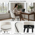Modern Velvet Dining Chair, Contrast Piping – CAMPAIR DIN CHR