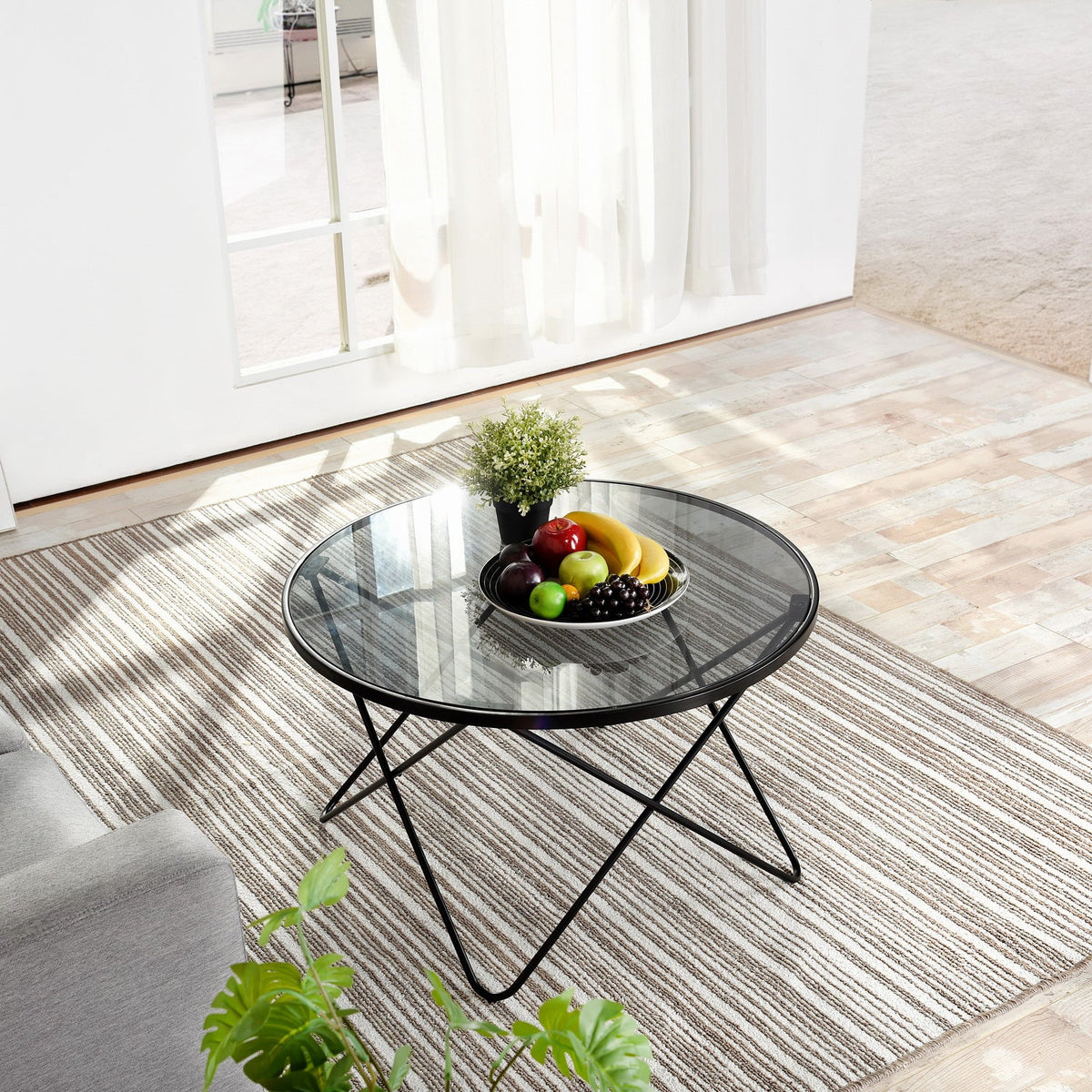 Canales Smoky Grey Coffee Table