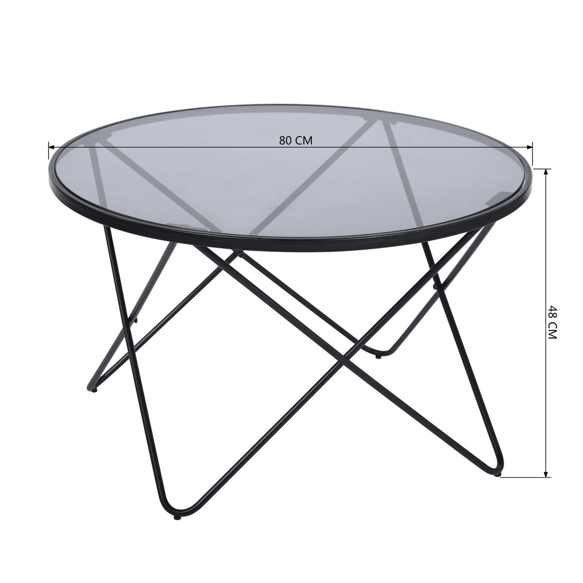 Canales Smoky Grey Coffee Table