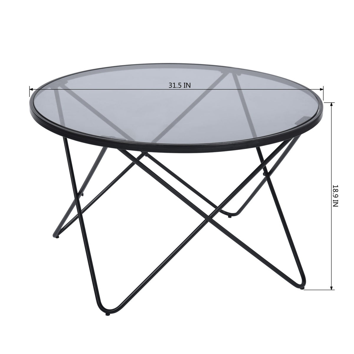 Canales Smoky Grey Coffee Table