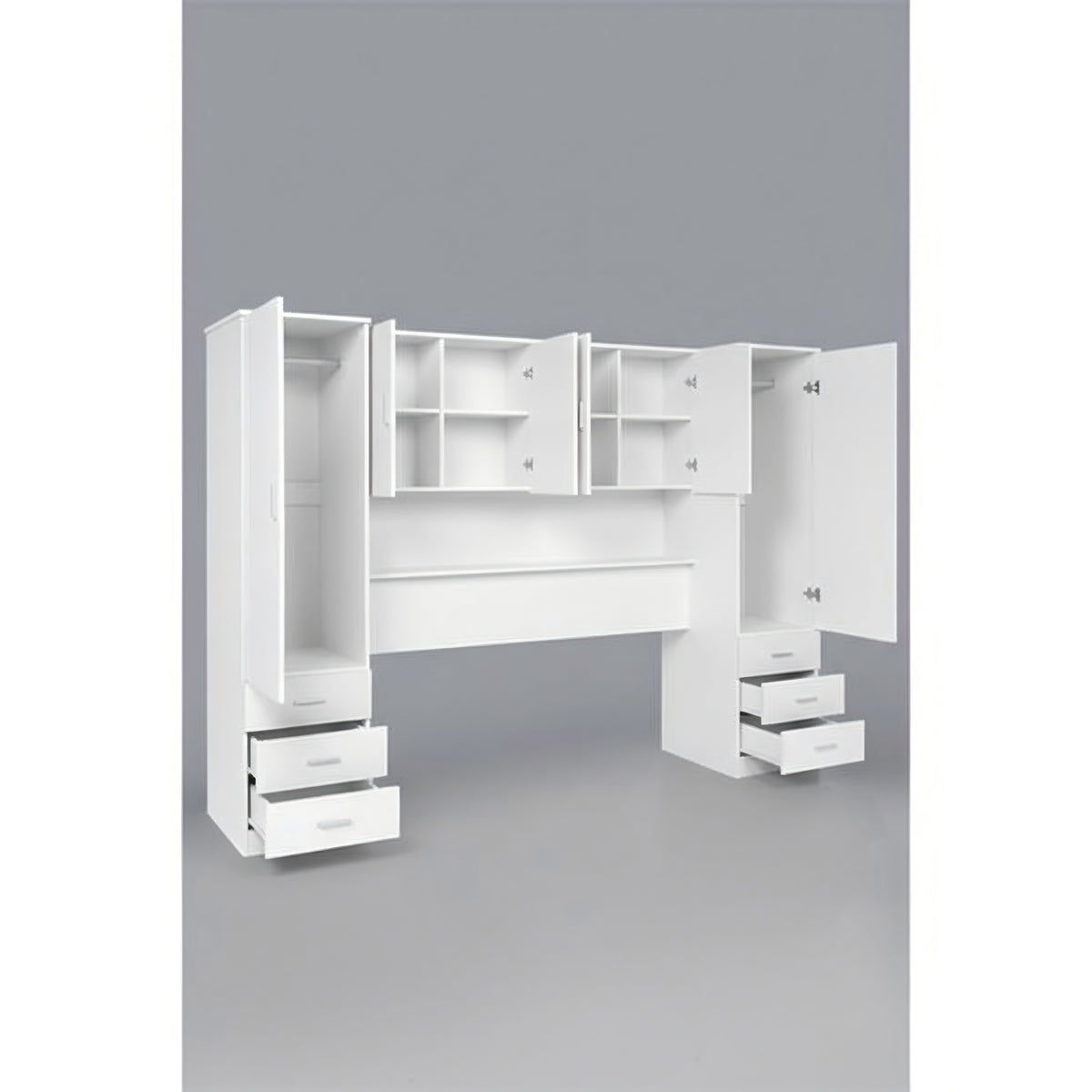 Modern Storage, Melamine Finish - CARLETON OVERBED STORAGE