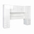Modern White Storage, Melamine Finish - CARLETON OVERBED STORAGE