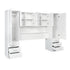 Modern White Storage, Melamine Finish - CARLETON OVERBED STORAGE
