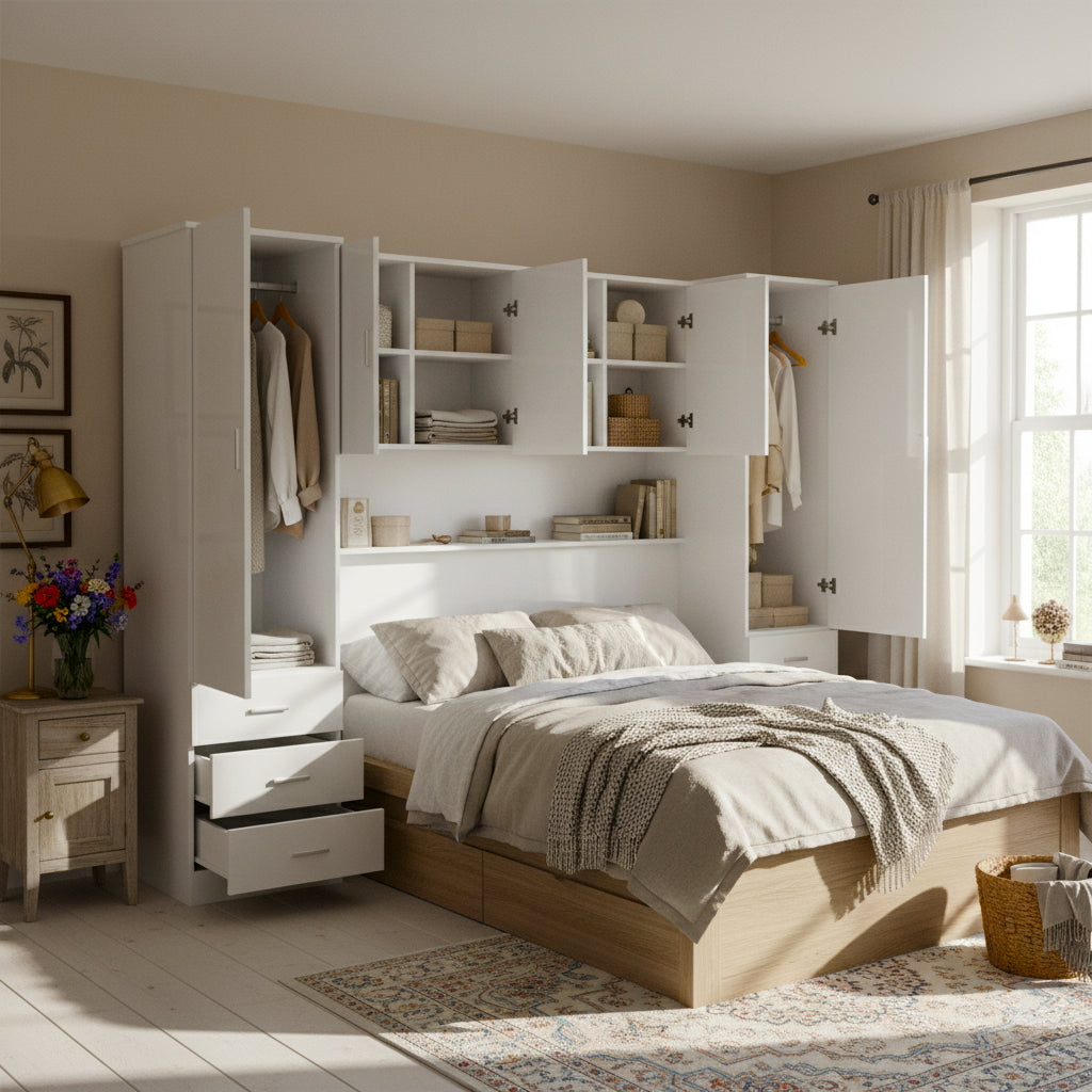 Modern Storage, Melamine Finish - CARLETON OVERBED STORAGE